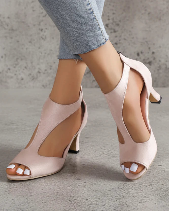 TACONES ABIERTOS ELEGANCIA MODERNA