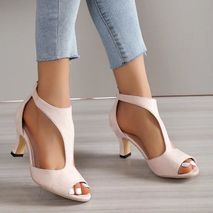TACONES ABIERTOS ELEGANCIA MODERNA