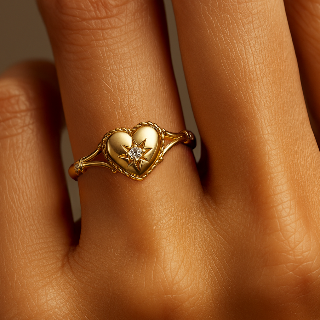 ANILLO VALENTINA ROCHE CORAZÓN CON CIRCONITA