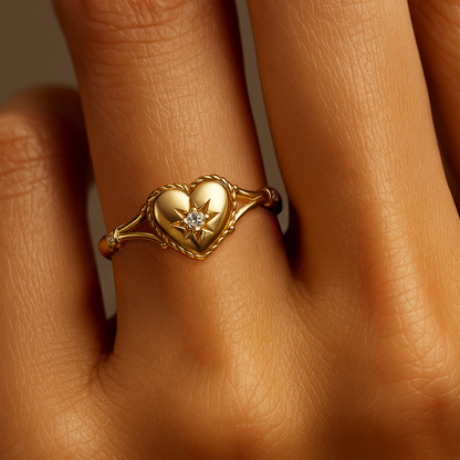 ANILLO VALENTINA ROCHE CORAZÓN CON CIRCONITA