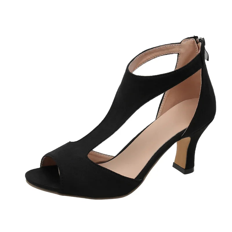 TACONES ABIERTOS ELEGANCIA MODERNA