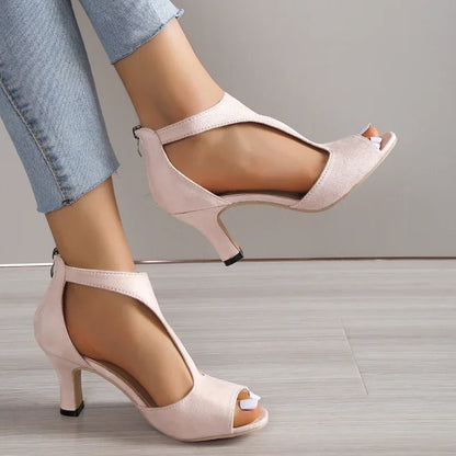 TACONES ABIERTOS ELEGANCIA MODERNA