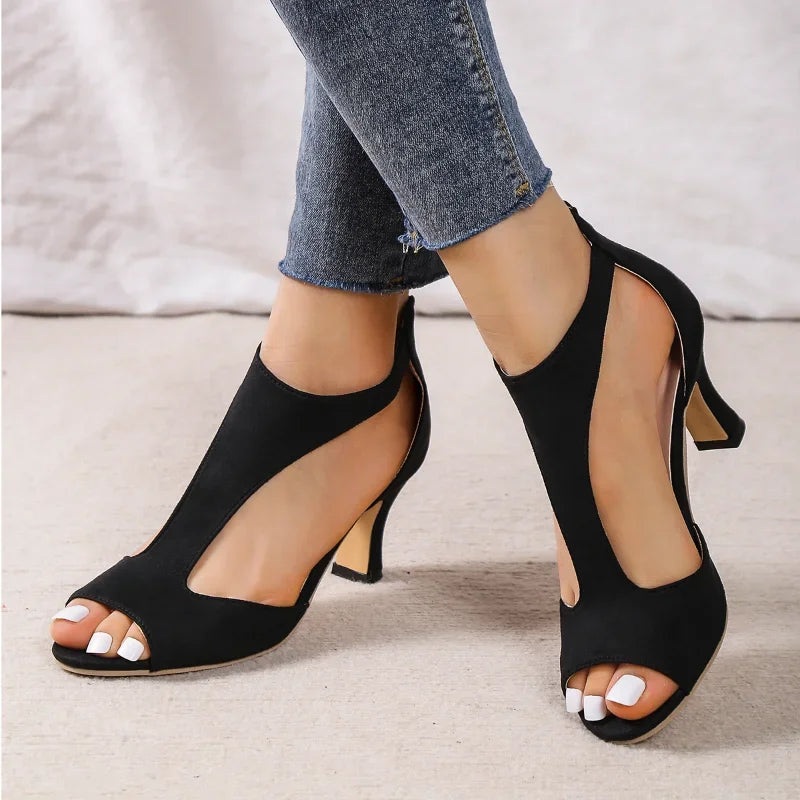 TACONES ABIERTOS ELEGANCIA MODERNA