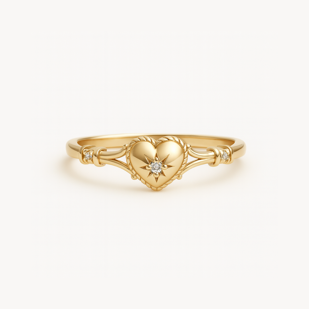 ANILLO VALENTINA ROCHE CORAZÓN CON CIRCONITA