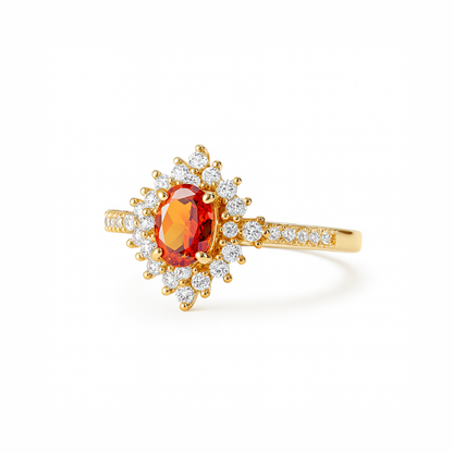 ANILLO VALENTINA ROCHE HALO RUBÍ