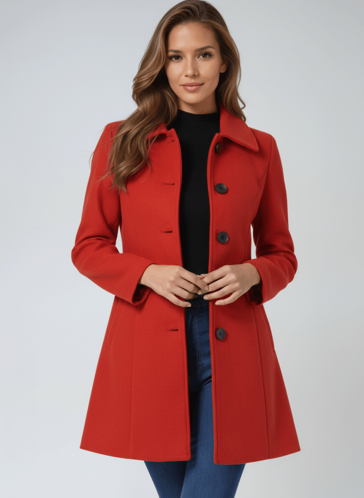 Helena | Abrigo de invierno para mujer con un botón