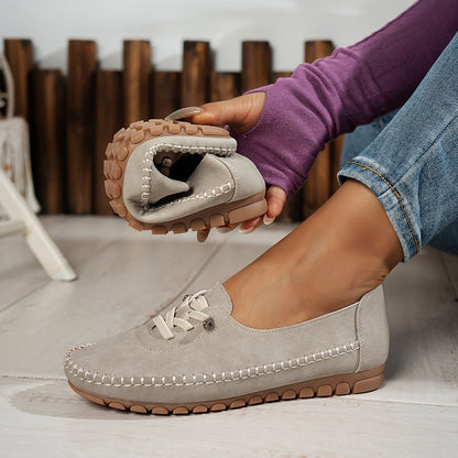 MOCASINES CASUALES DE ANTELINA CON CORDONES Y SUELA FLEXIBLE