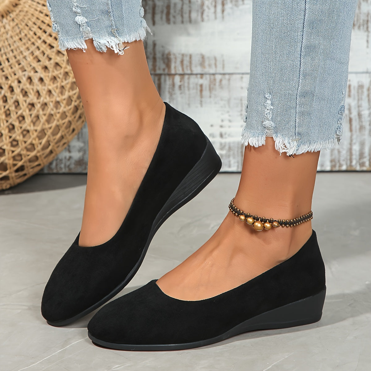BAILARINA VALENTINA ROCHE NEGRO CONFORT ESSENTIAL