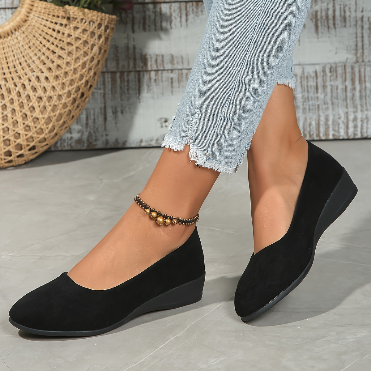 BAILARINA VALENTINA ROCHE NEGRO CONFORT ESSENTIAL