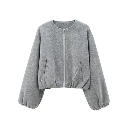 CHAQUETA BOMBER PREMIUM MINIMALISTA Y ESTRUCTURADA