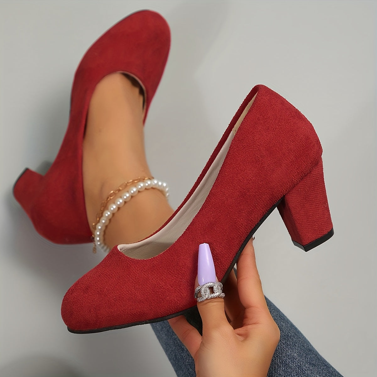 ZAPATOS DE TACÓN MEDIO CLÁSICOS Y CÓMODOS