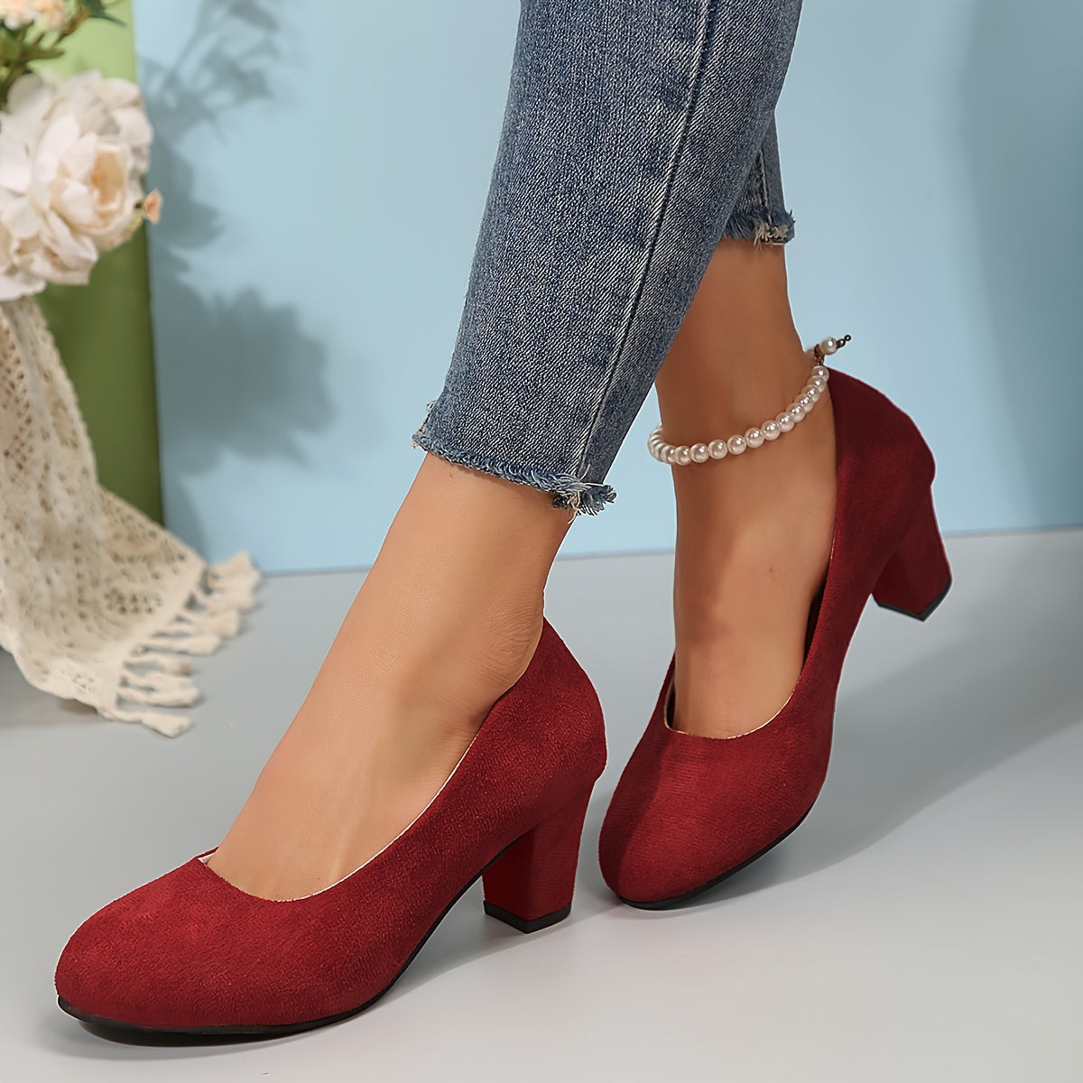 ZAPATOS DE TACÓN MEDIO CLÁSICOS Y CÓMODOS