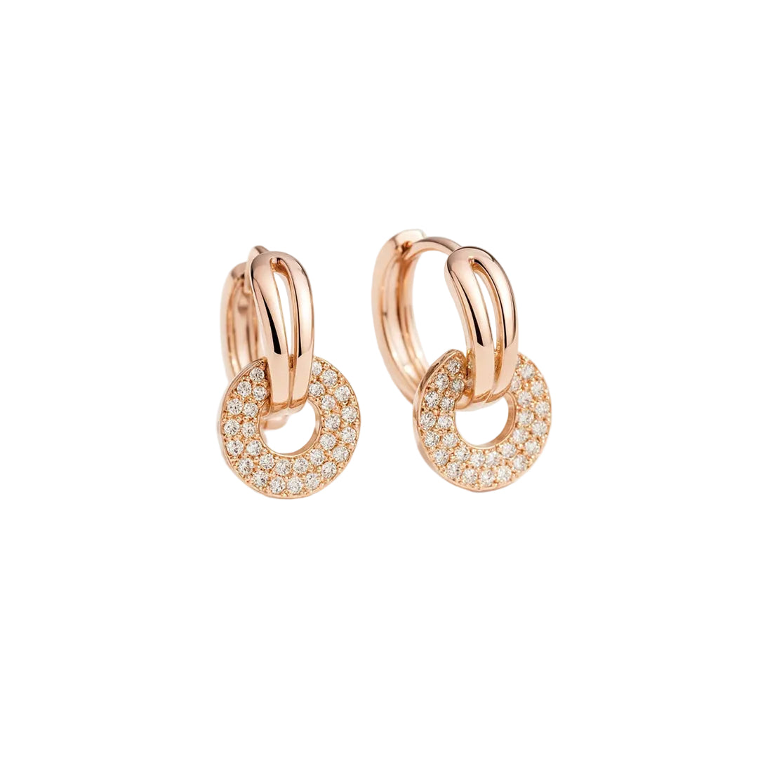 PENDIENTES VALENTINA ROCHE ARO DORADO CON COLGANTE TEXTURIZADO