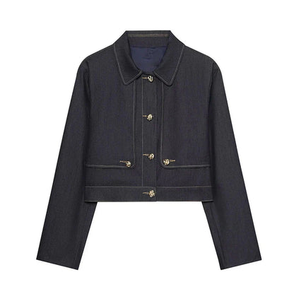 TOP PREMIUM CONJUNTO DENIM ESTRUCTURADO