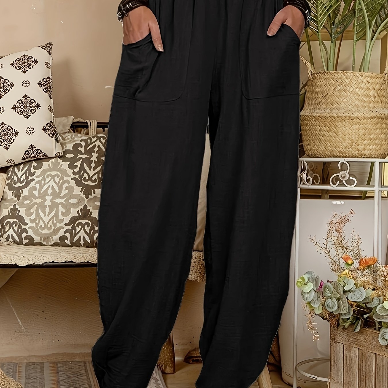 Louis- Pantalón de lino mujer