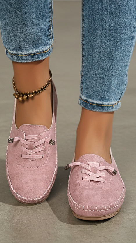 MOCASINES CASUALES DE ANTELINA CON CORDONES Y SUELA FLEXIBLE