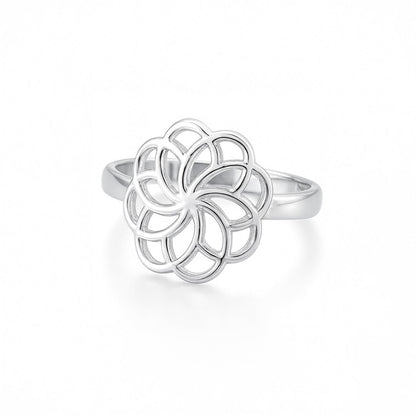 ANILLO VALENTINA ROCHE DORADO FLOR CALADA