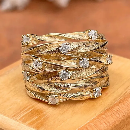 Anastasia | Anillo dorado vintage