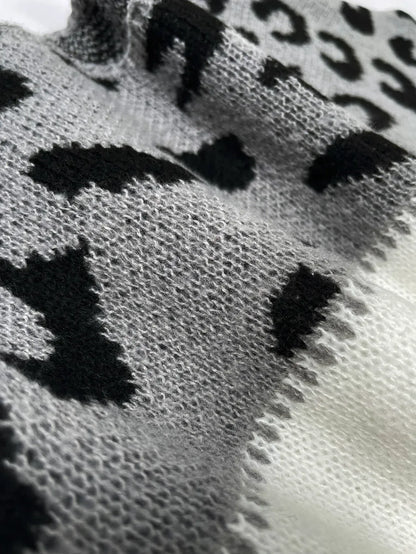 Enzo™- Suéter de punto de leopardo urbano