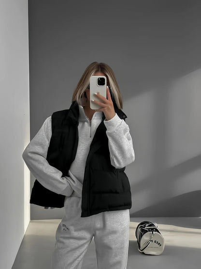 Chaleco sin mangas con cremallera CYC