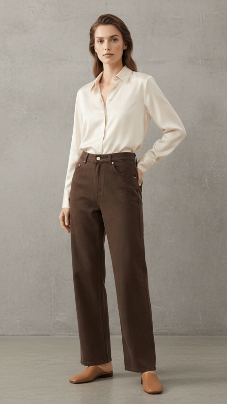 JEANS RECTOS PREMIUM DENIM ELEGANCIA ATEMPORAL