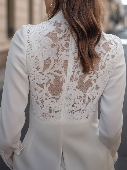 BLAZER VALENTINA ROCHE CON ENCAJE ELEGANTE