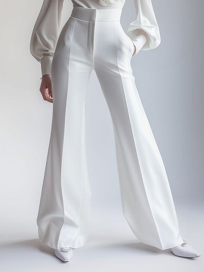 PANTALÓN VALENTINA ROCHE BLANCO ELEGANTE