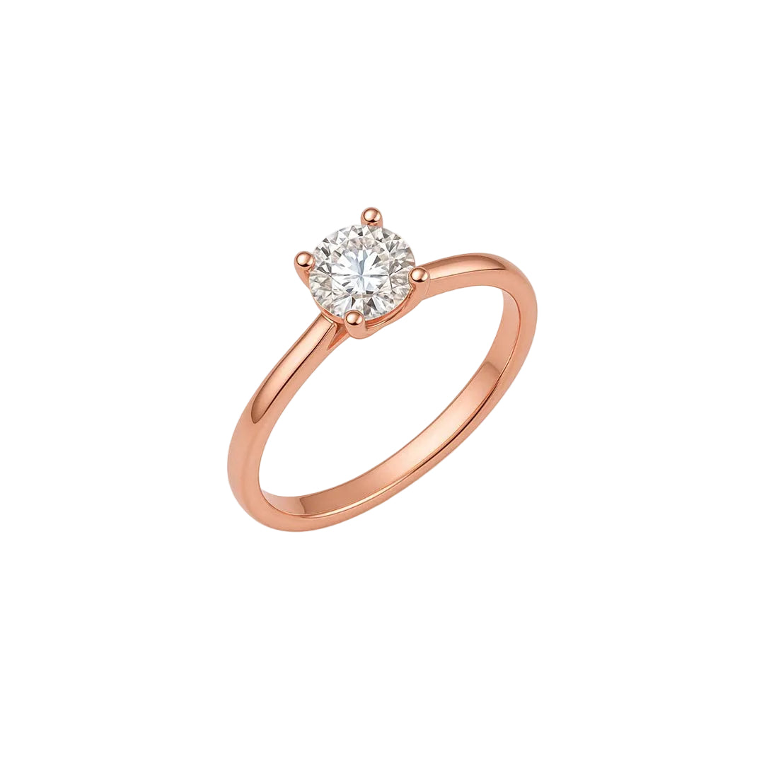 ANILLO VALENTINA ROCHE SOLITARIO DORADO CON CIRCONITA