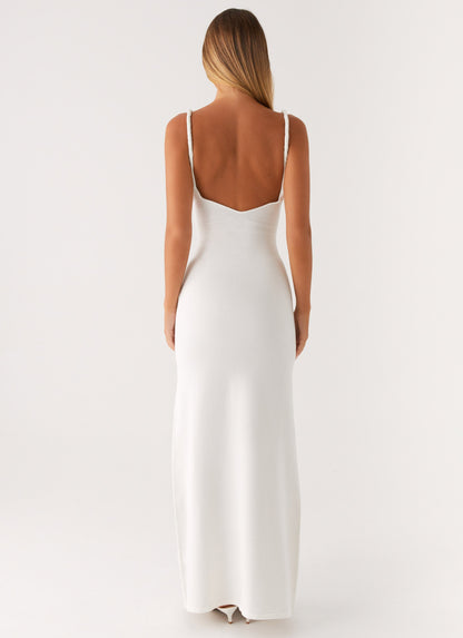 VESTIDO LARGO SATINADO DE ESPALDA ABIERTA