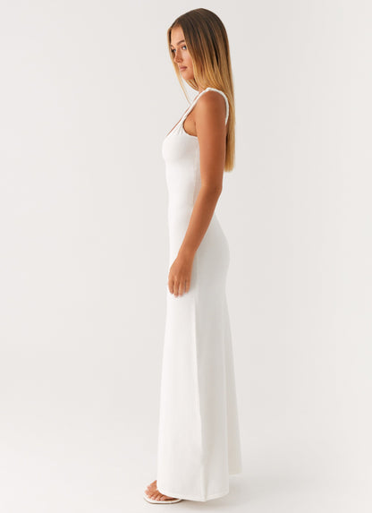 VESTIDO LARGO SATINADO DE ESPALDA ABIERTA