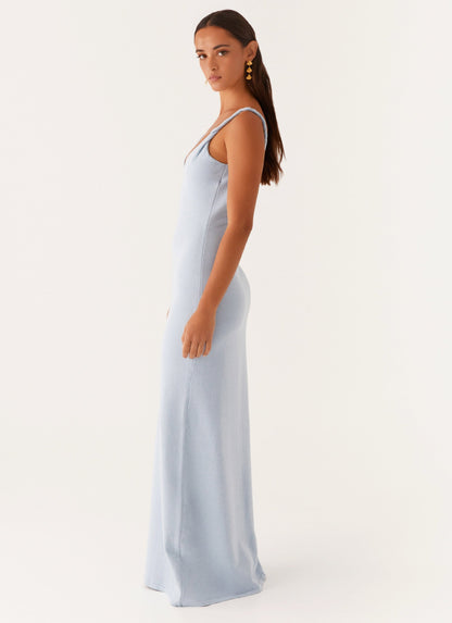 VESTIDO LARGO SATINADO DE ESPALDA ABIERTA