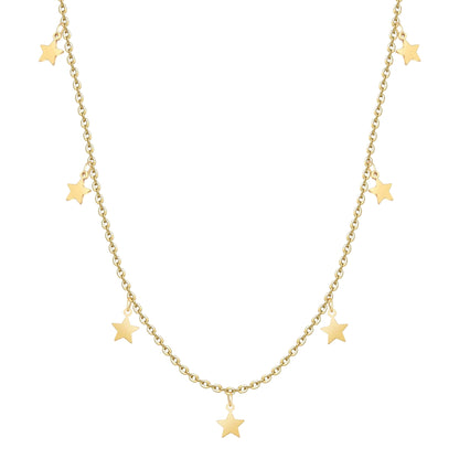 COLLAR VALENTINA ROCHE DORADO CON ESTRELLAS