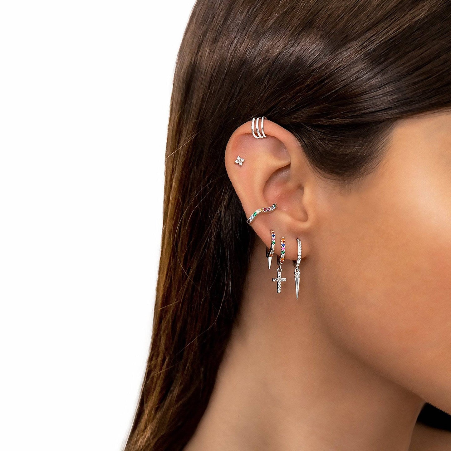 PENDIENTES VALENTINA ROCHE SPIKE CON CIRCONITAS