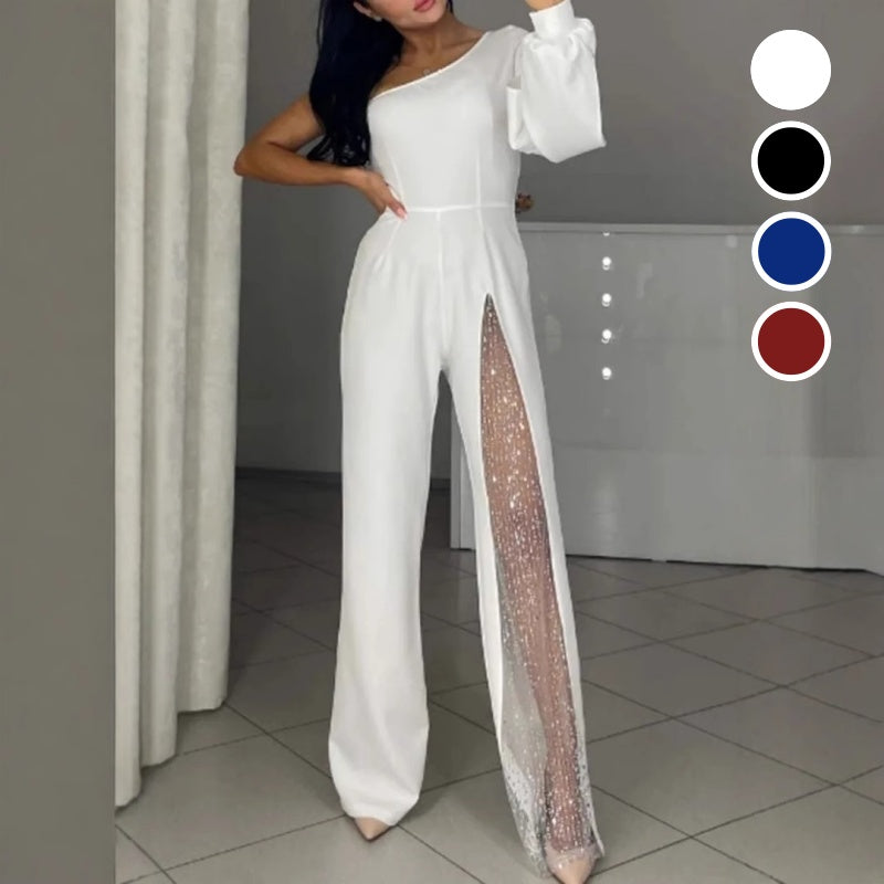 VESTIDO NEGRO DE FIESTA CON DETALLE TRANSPARENTE