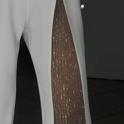VESTIDO NEGRO DE FIESTA CON DETALLE TRANSPARENTE