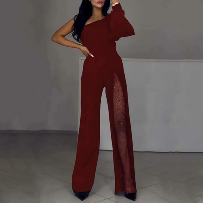 VESTIDO NEGRO DE FIESTA CON DETALLE TRANSPARENTE