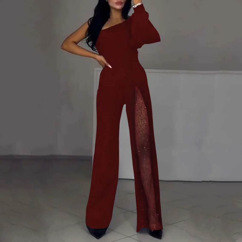VESTIDO NEGRO DE FIESTA CON DETALLE TRANSPARENTE