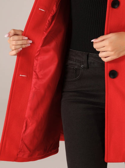 Helena | Abrigo de invierno para mujer con un botón